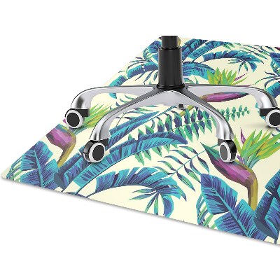 Alfombra para silla de escritorio Imagen tropical