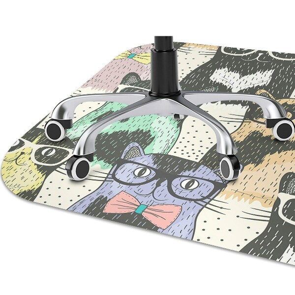 Alfombra silla escritorio Gatos