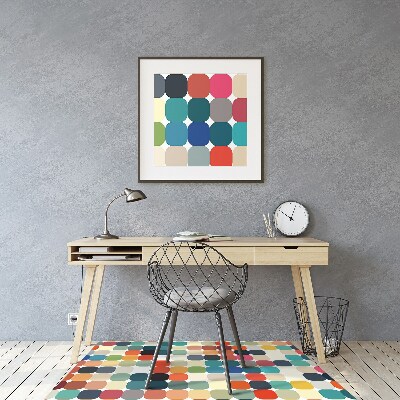 Alfombra silla ordenador Patrón geométrico