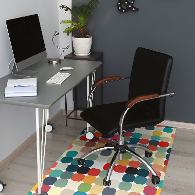 Alfombra silla ordenador Patrón geométrico