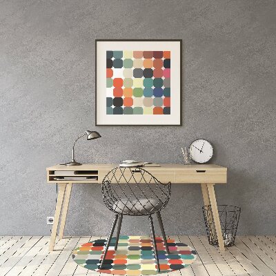 Alfombra silla ordenador Patrón geométrico