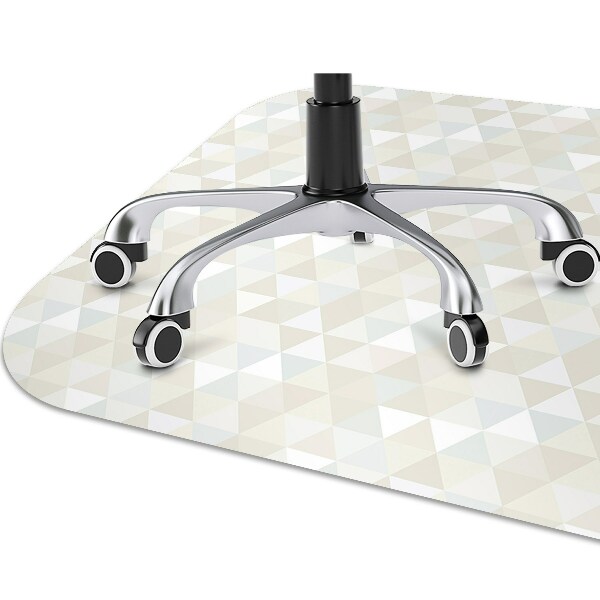 Alfombra silla ordenador Patrón de triángulo