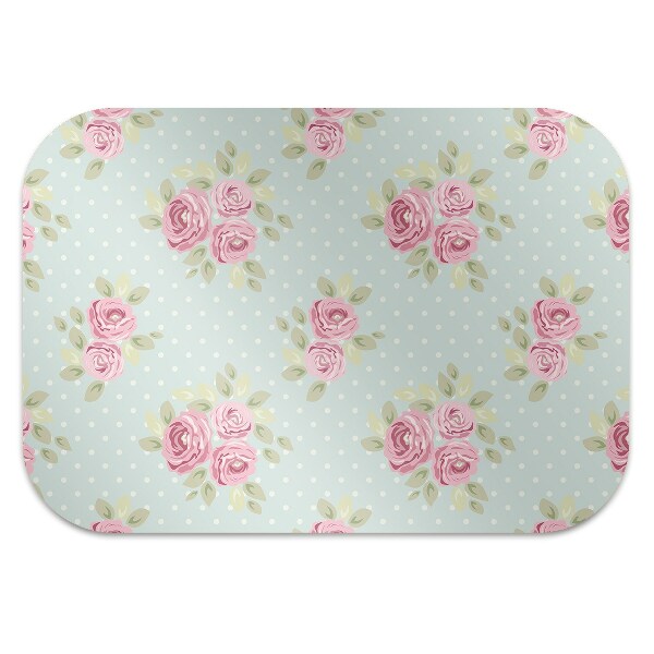 Alfombra silla ordenador Ramos rosas