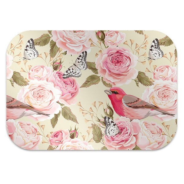 Alfombra silla ordenador Birds butterflies