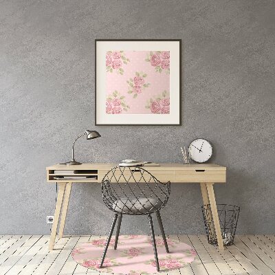 Alfombra silla ordenador Ramo de rosa