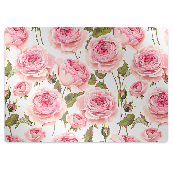 Alfombrilla para silla de escritorio Rosas hermosas