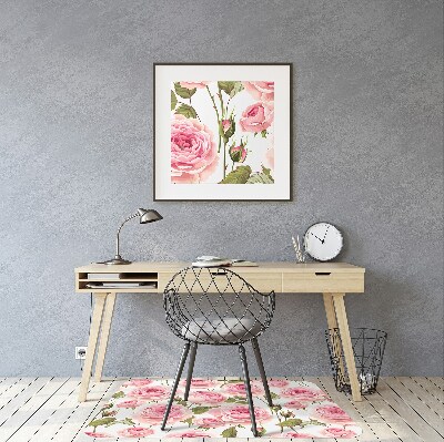 Alfombrilla para silla de escritorio Rosas hermosas