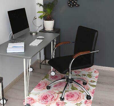 Alfombrilla para silla de escritorio Rosas hermosas