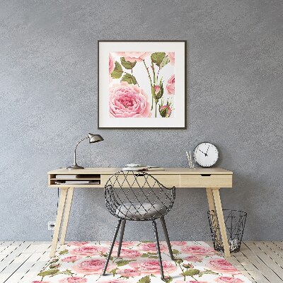 Alfombrilla para silla de escritorio Rosas hermosas
