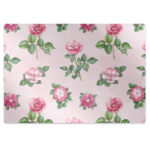 Alfombra para silla de escritorio Rose con picos