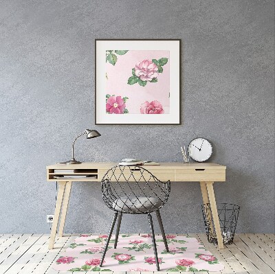 Alfombra para silla de escritorio Rose con picos