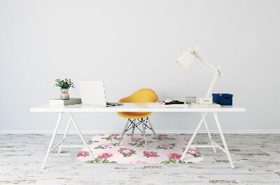Alfombra para silla de escritorio Rose con picos