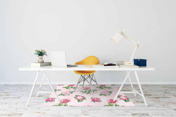 Alfombra para silla de escritorio Rose con picos