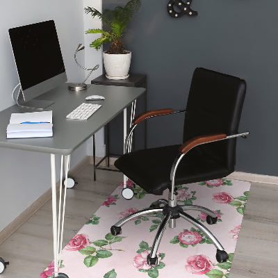 Alfombra para silla de escritorio Rose con picos