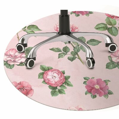 Alfombra para silla de escritorio Rose con picos