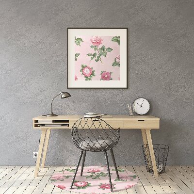 Alfombra para silla de escritorio Rose con picos