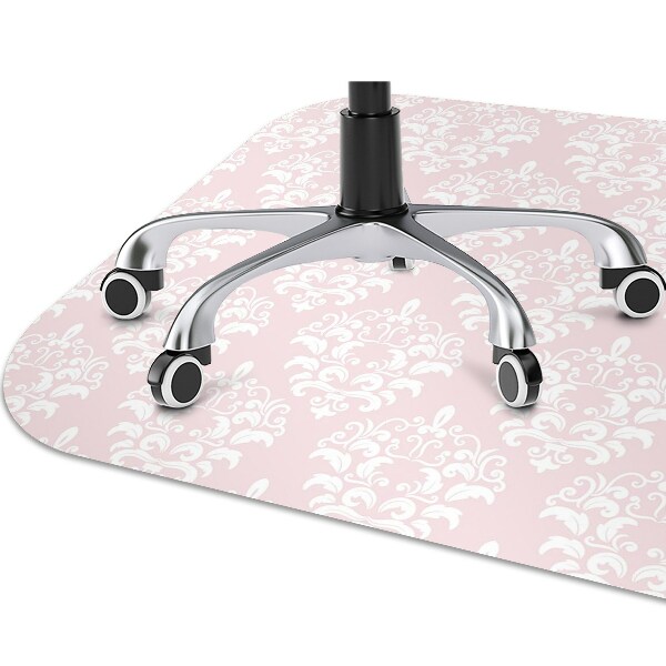 Alfombra para silla de escritorio Damasco rosa