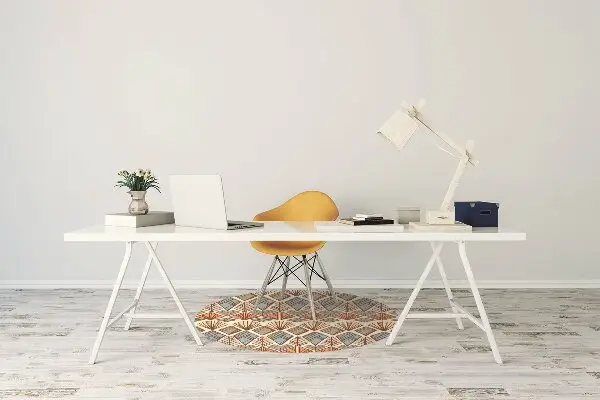 Alfombra silla ordenador Patrón de marrón étnico