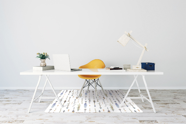 Alfombra silla ordenador Boho disparos
