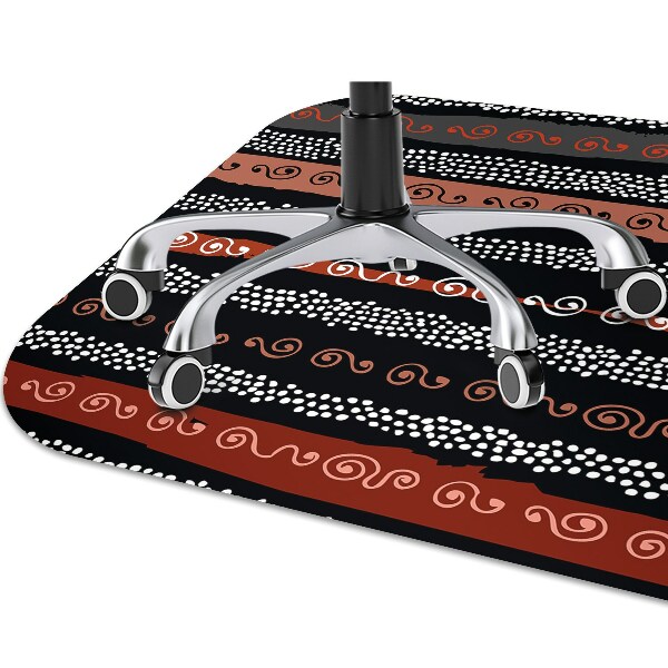 Alfombra silla ordenador Patrón tribal