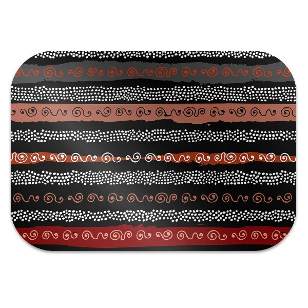 Alfombra silla ordenador Patrón tribal