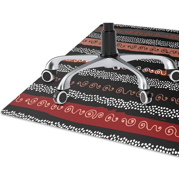 Alfombra silla ordenador Patrón tribal