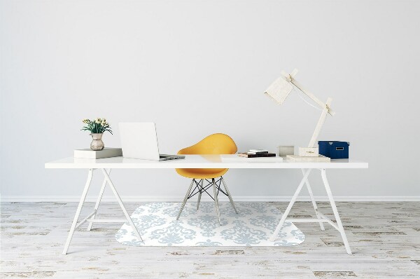 Alfombra para silla de escritorio Adorno gris
