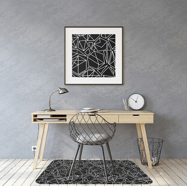 Alfombra silla ordenador Sólidos geométricos