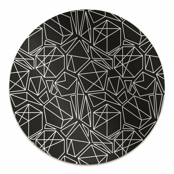 Alfombra silla ordenador Sólidos geométricos