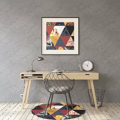 Alfombra silla escritorio Mosaico de triángulos
