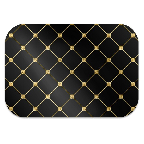 Alfombra silla ordenador Diamantes dorados