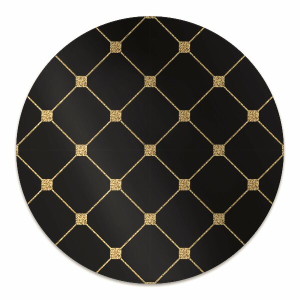 Alfombra silla ordenador Diamantes dorados