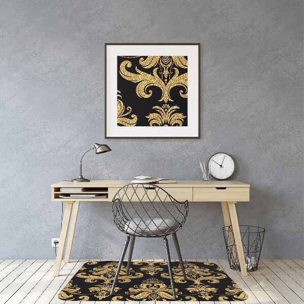 Alfombra silla ordenador Ornamento dorado