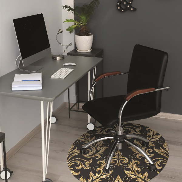 Alfombrilla para silla de escritorio Ornamento dorado