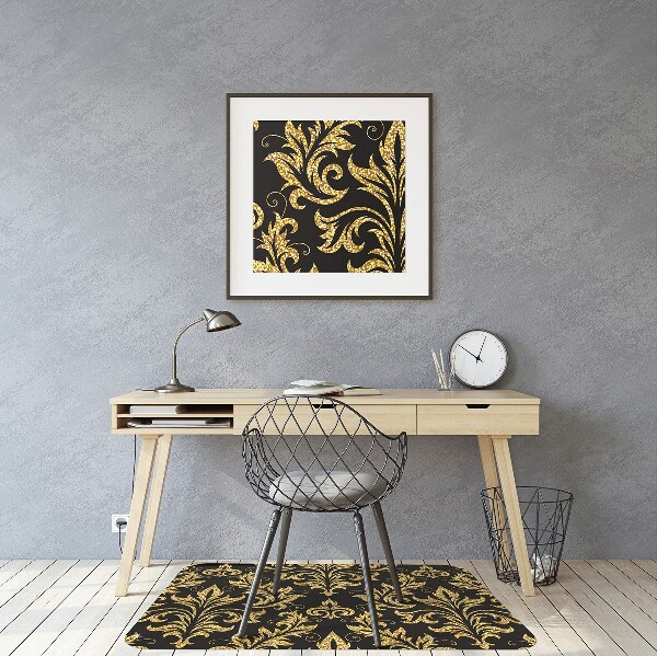 Alfombrilla para silla de escritorio Ornamento dorado