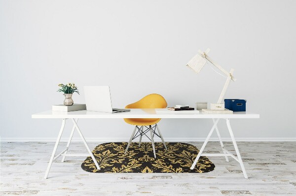 Alfombrilla para silla de escritorio Ornamento dorado