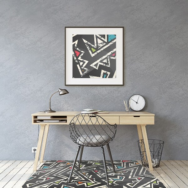 Alfombra silla ordenador Pintada