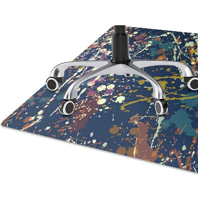 Alfombra silla ordenador Manchas de acuarela