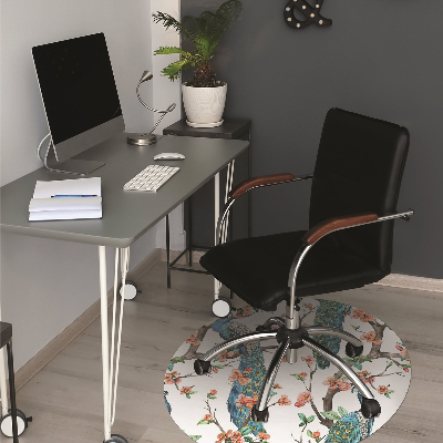 Alfombra para silla de escritorio Pata colorida