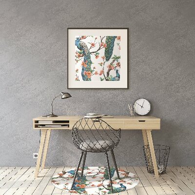 Alfombra para silla de escritorio Pata colorida