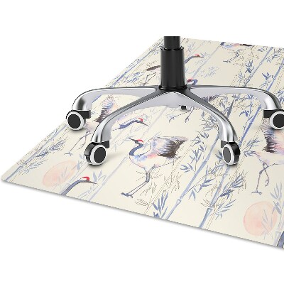 Alfombra para silla de escritorio Baile de grúas