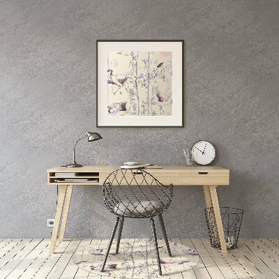 Alfombra para silla de escritorio Baile de grúas