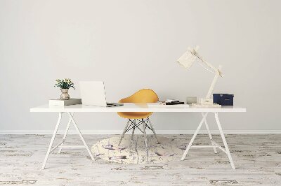 Alfombra para silla de escritorio Baile de grúas
