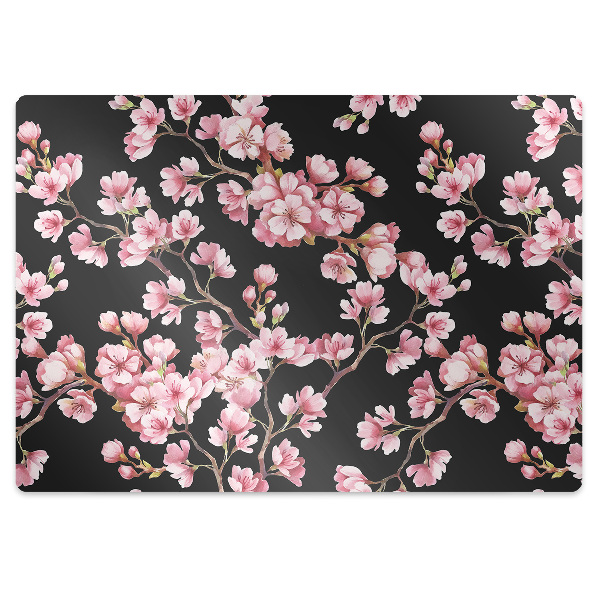 Alfombrilla para silla de escritorio Flores de cerezo