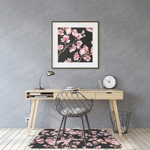 Alfombrilla para silla de escritorio Flores de cerezo
