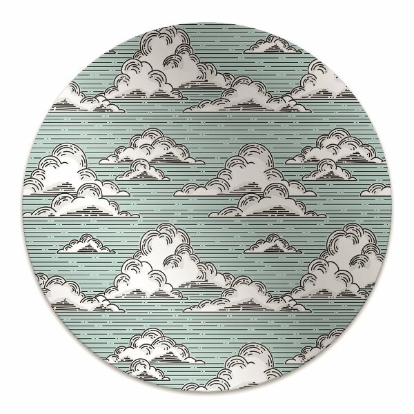 Alfombra para silla de escritorio Dibujo de nubes
