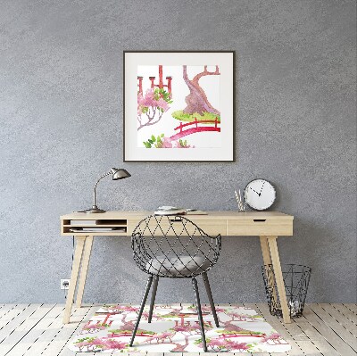 Alfombra para silla de escritorio Motivos japoneses