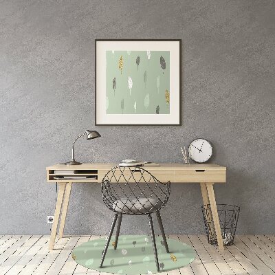 Alfombra silla ordenador Hojas