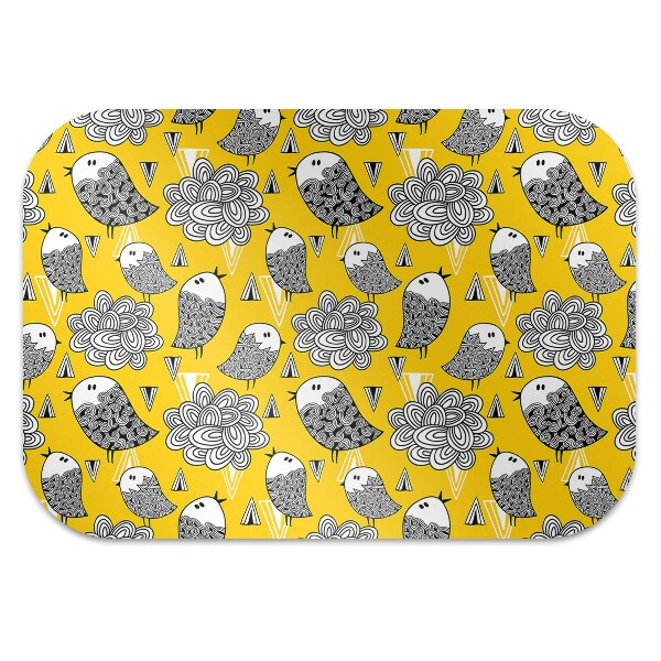 Alfombra para silla de escritorio Pájaros