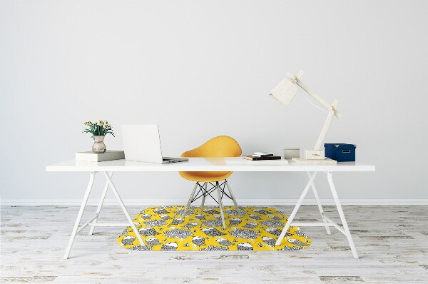 Alfombra para silla de escritorio Pájaros